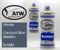 Preview: Honda, Concord Blue Metallic, B-58M: 400ml Sprühdose + 400ml Klarlack - Set, von ATW Autoteile West.
